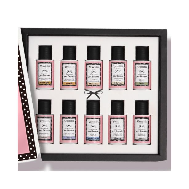 Cadeaupakket 10x20ml Wasparfum – Ventilii Milano